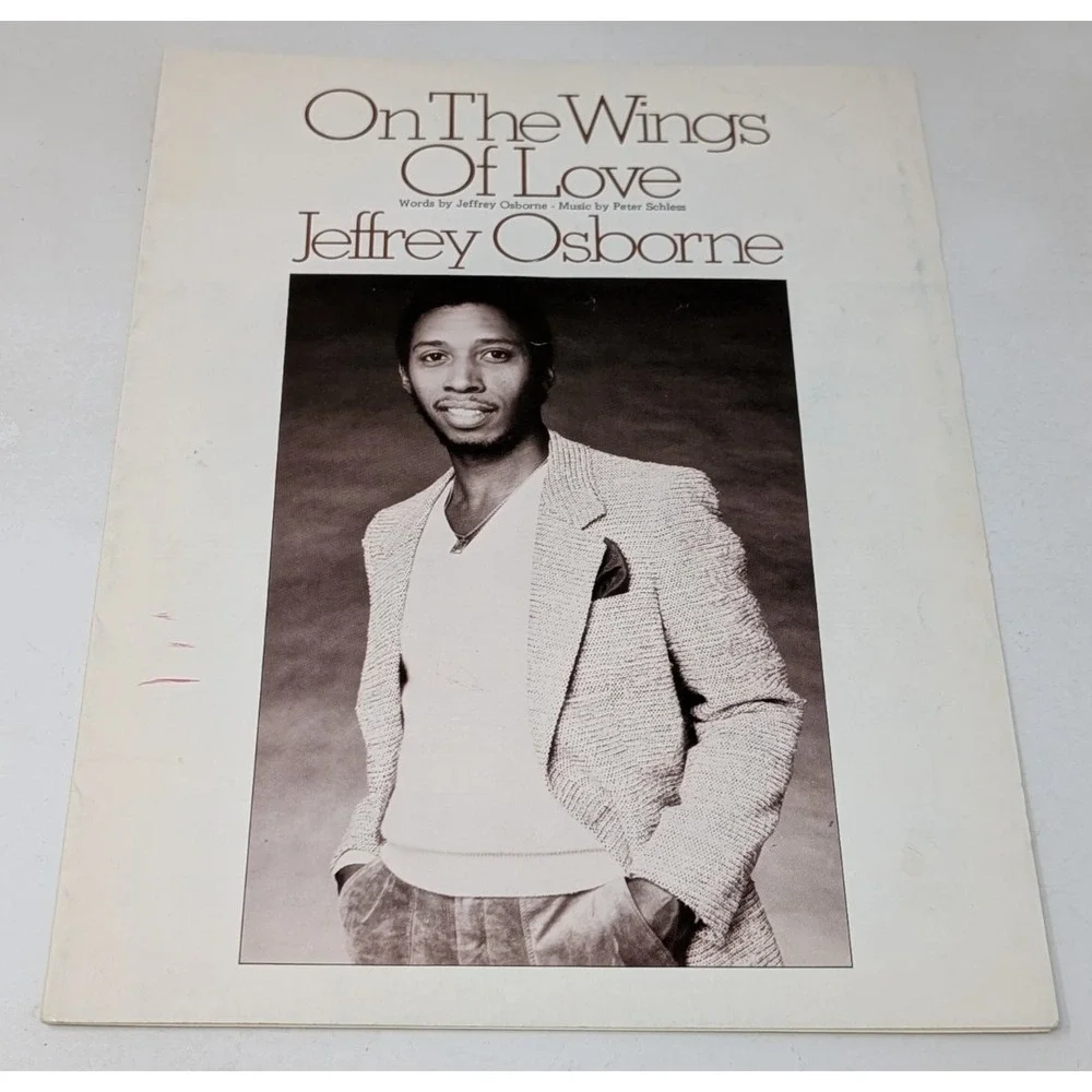 On The Wings Of Love Jeffrey Osborne Photo 1982 Sheet Music Schless Pop Vintage‎